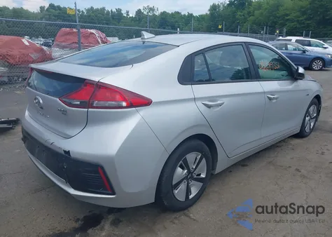 2018 Hyundai Ioniq Hybrid Blue from USA, damaged, VIN KMHC65LC9JU102059